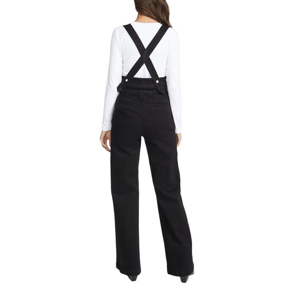 BLDWN Baldwin Faye Carbon Black Overalls Jumpsuit - Picture 3 of 12